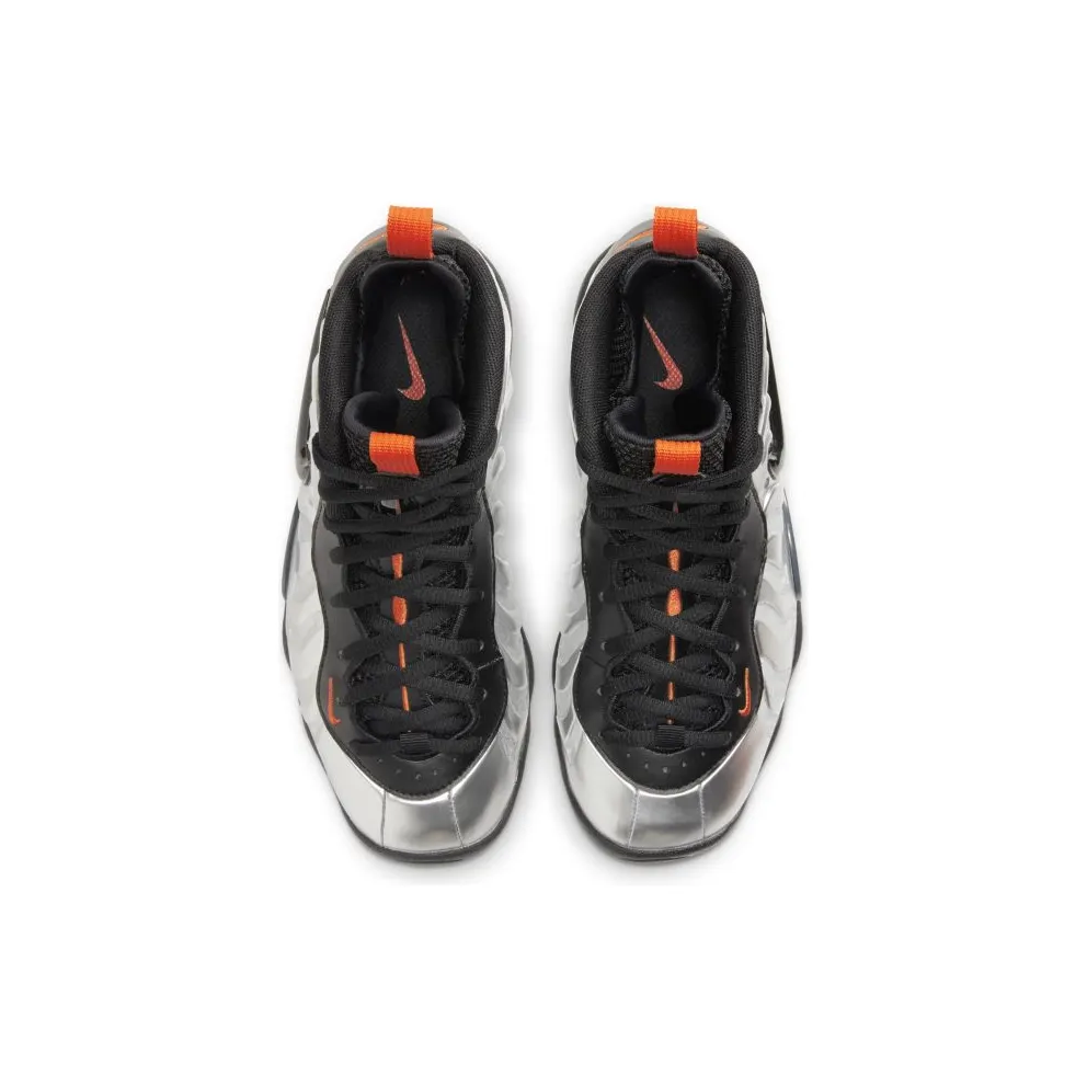Nike Little Posite Pro GS ‘Halloween’ Flat Silver/Black/Electro Orange (644792-013)