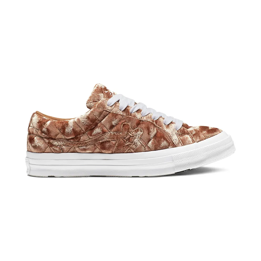Converse One Star Ox Golf Le Fleur TTC Quilted Velvet Brown Sugar Brown Sugar/Brown Sugar (165599C)