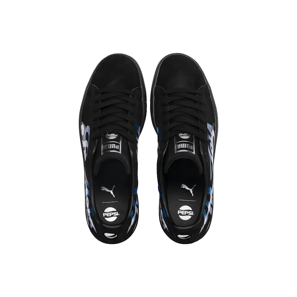 Puma Suede Pepsi Black Puma Black/Silver (366332-02)