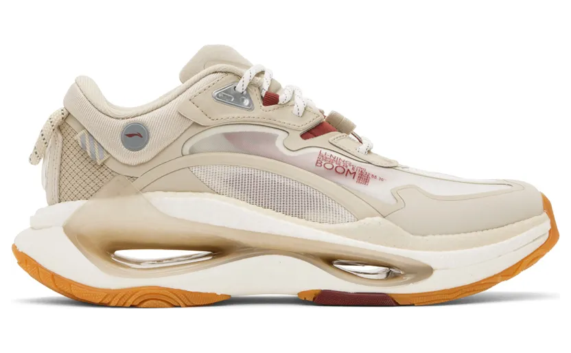 Li-Ning Beige Exceed Infinity Sneakers (AZGS053-1K)