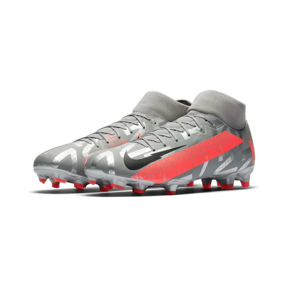 Nike Mercurial Superfly 7 Academy MG Metallic Grey Crimson (AT7946-906)
