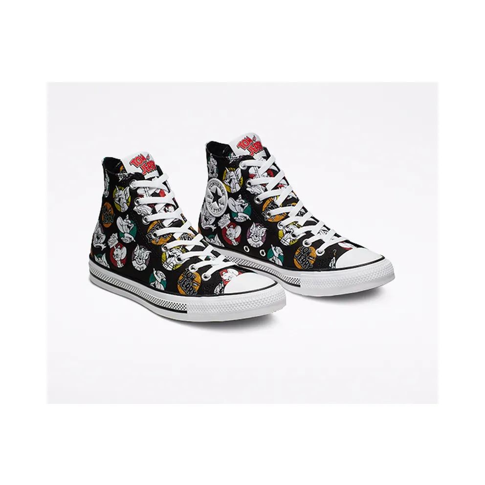 Converse Chuck Taylor All-Star Hi Tom and Jerry Black Black/Multi-White (165733C)