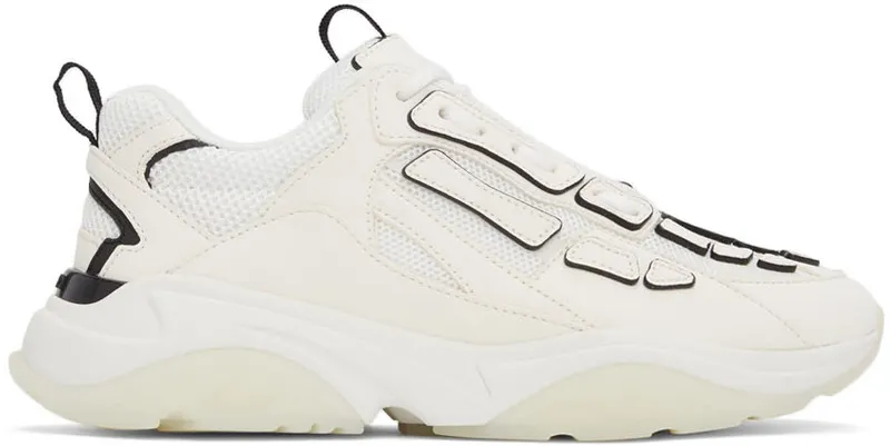 AMIRI White & Black Bone Runner (PS22MFS001-182)