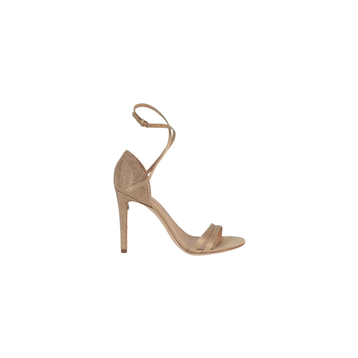 Ferragamo Ines X5 Crystal Embellished Strappy Sandals Beige (01D275-999045)