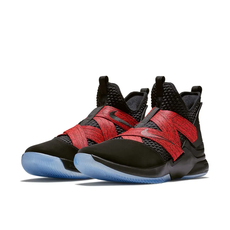 Nike LeBron Zoom Soldier 12 Black Red Black/Black (AO2609-003)