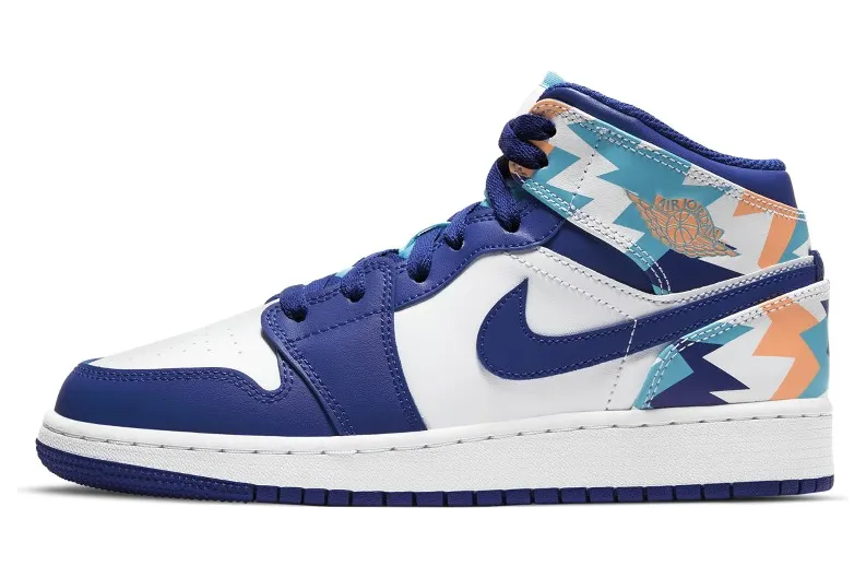 Air Jordan 1 Mid GS Storm Blue (555112-105)