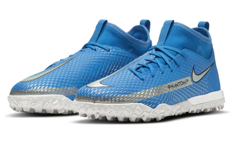 Nike Jr. Phantom GT Academy Dynamic Fit TF Fußballschuh für Kunstrasen für jüngere/ältere Blau (CW6695-400)