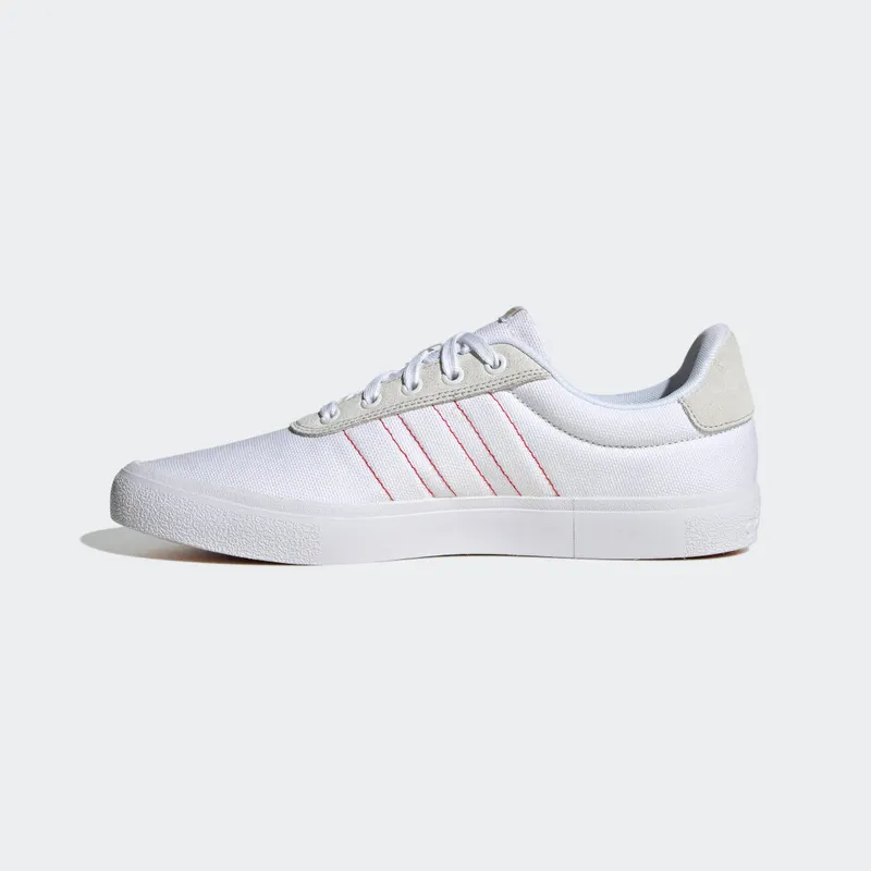 Adidas Vulc Raid3r Lifestyle Skateboarding 3-Stripes Cloud White / Better Scarlet / Matte Gold (H06281)