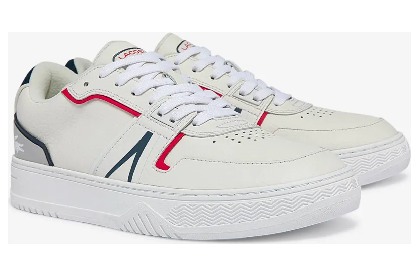 Lacoste L001 White / Navy / Red – “Wit” (42SMA0092_407) (2)