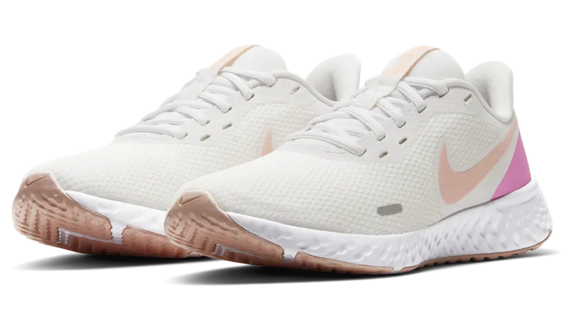 Nike REVOLUTION 5 SUMMIT WHITE WASHED CORAL-FIRE PINK (BQ3207-103)