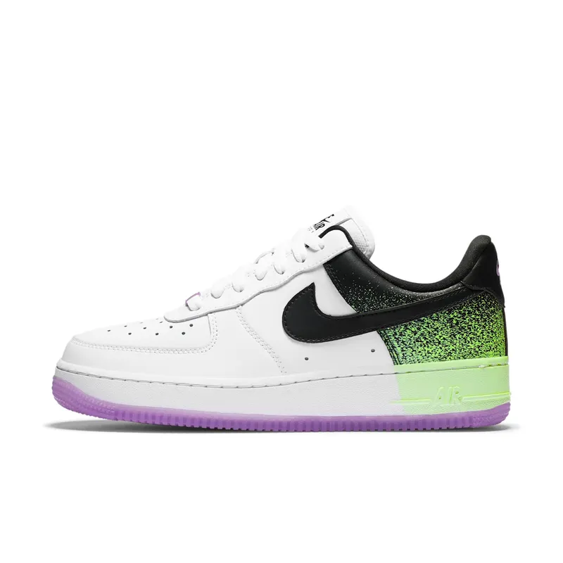 Nike Air Force 1 Low Splatter Barely Volt Fuchsia Glow (W) White/Barely Volt-Fuchsia Glow-Black (CZ8097-100)