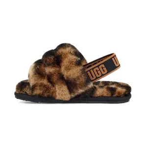 Ugg Fluff Yeah Slide TD “Panther Print” (1123641T)