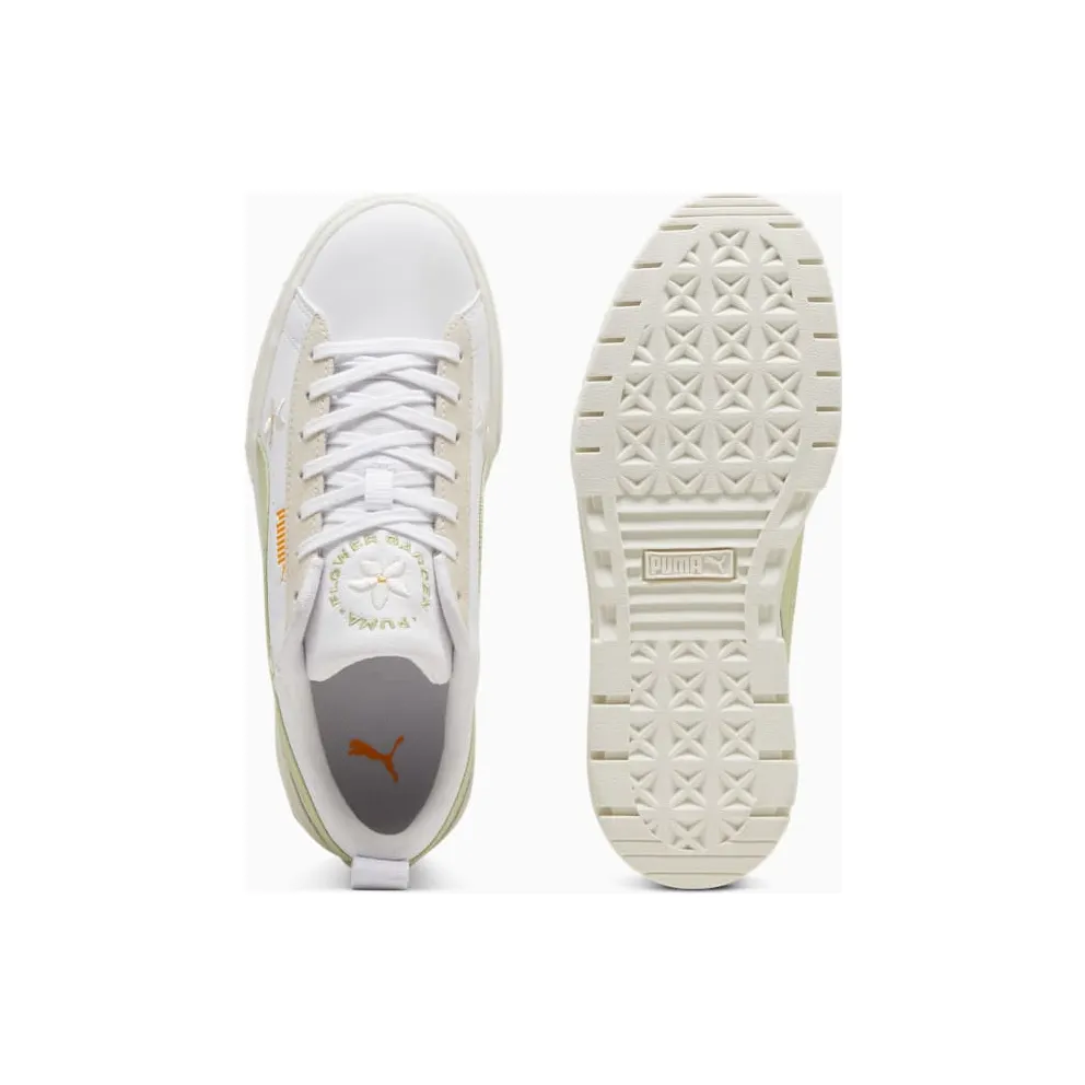 Puma Mayze Floral Embroidery White Pistachio Green (399674-01)
