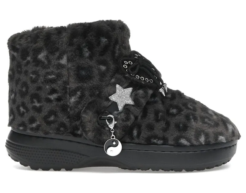 Crocs Classic Unfurgettable Boot Black Leopard (212386-0CU)