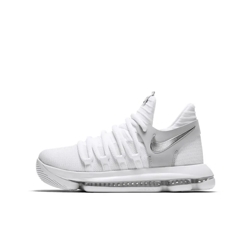 Nike KD 10 Still KD (GS) White/Chrome-Pure Platinum (918365-100)
