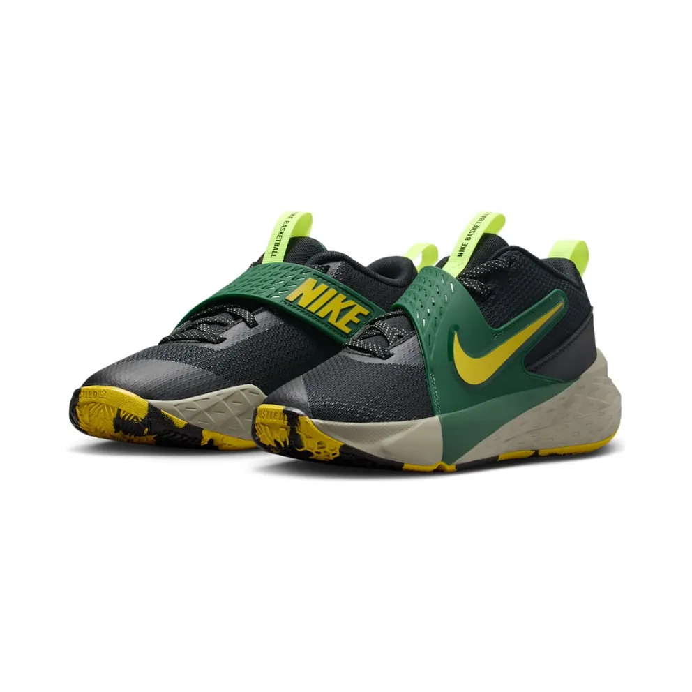 Nike Team Hustle D 12 Black Fir Light Army Bright Citron (HF6279-004)