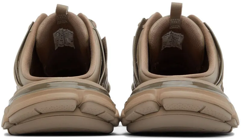 Balenciaga Taupe Track Mules (653814-W2FA6-9710)