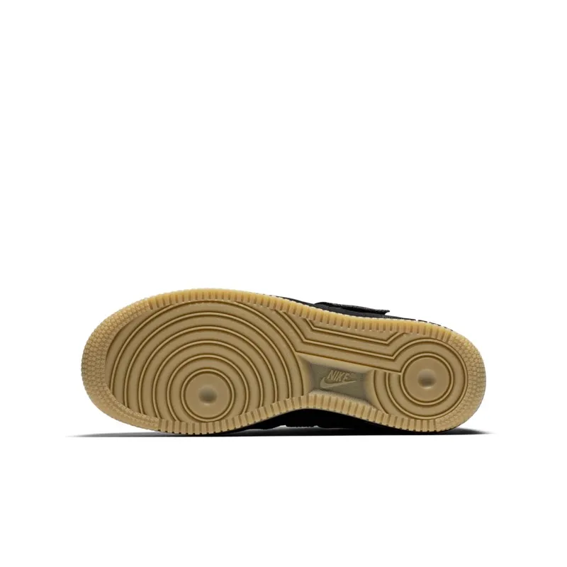 Nike Air Force 1 Utility Black Gum (GS) Black/White-Gum Medium Brown (AJ6601-003)
