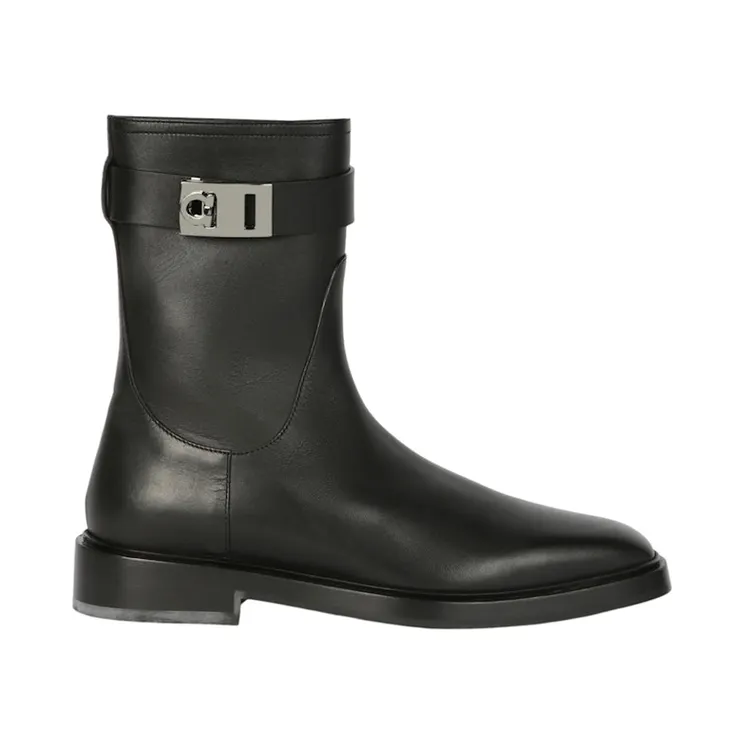 Ferragamo Hug Buckle Ankle Boots Black (01G073-764002-1C)