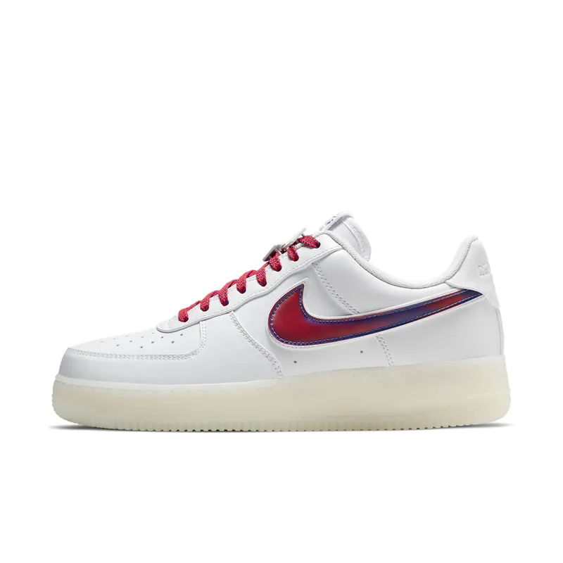 Nike Air Force 1 Low De Lo Mio White/White-Game Royal-University Red (BQ8448-100)