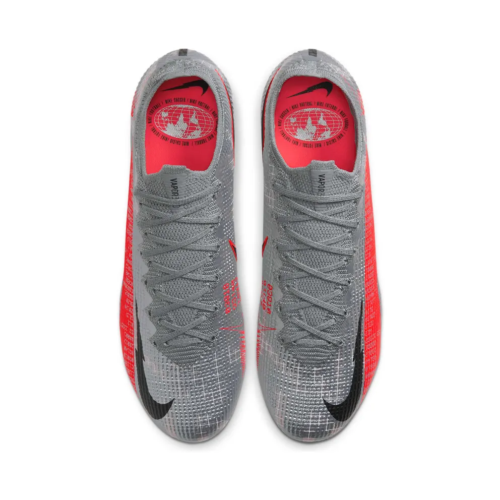 Nike Mercurial Vapor 13 Elite FG Metallic Grey Crimson (AQ4176-906)