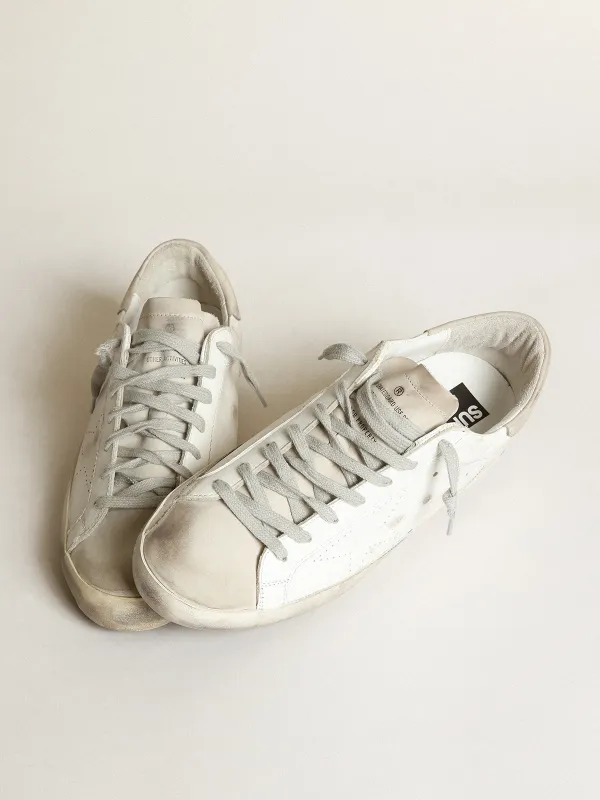 Golden Goose Super-Star With Perforated Star And Ice-Gray Heel Tab (GMF00105.F002942.10276) (2)