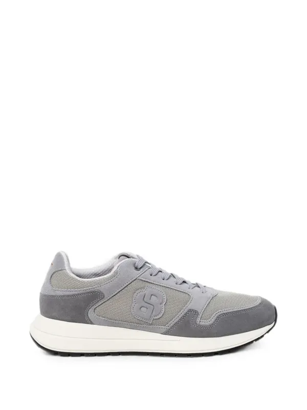 BOSS with Double B-monogram and suède afwerking – Beige (50554612)
