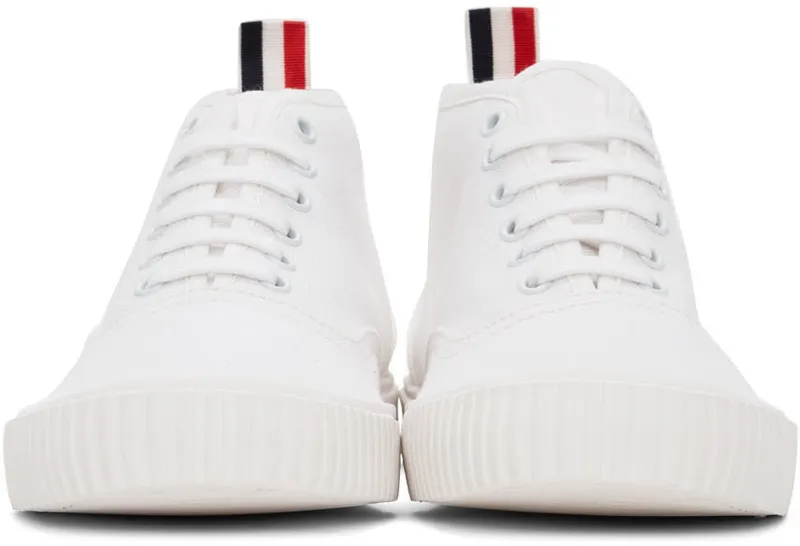 Thom Browne Grey Mid-Top Heritage Sneakers (MFD223A-01588)