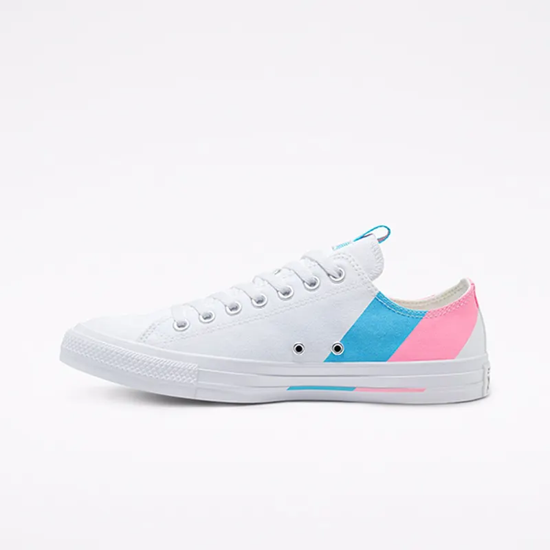 Converse Chuck Taylor All-Star Ox Pride (2020) White/90s Pink-Gnarly Blue (167760C)