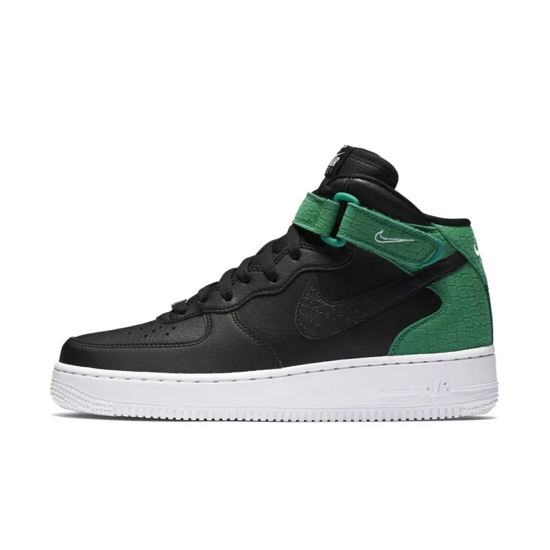 Nike Air Force 1 ’07 Mid Black Green White (W) Black/Green/White (818596-002)