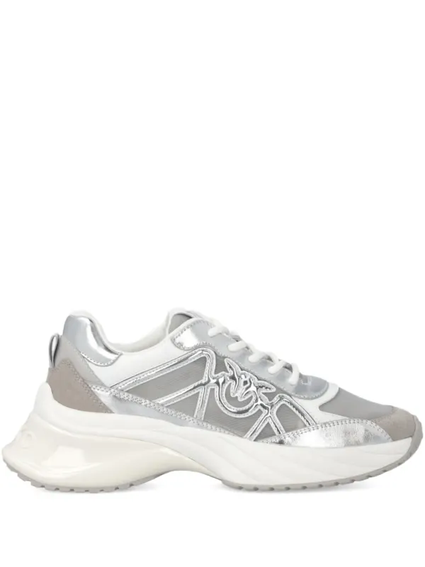 PINKO Sneakers mit Logo-Detail – Silber (SS0135P141)