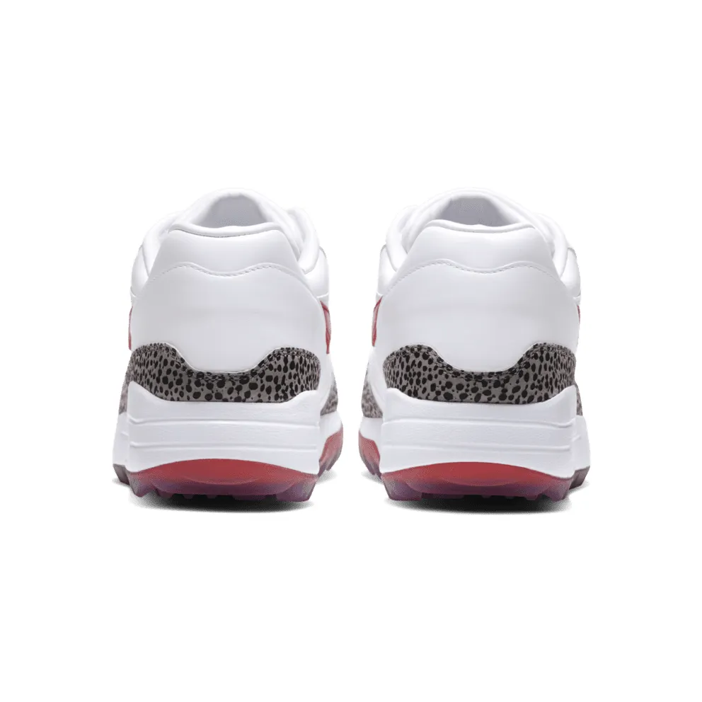 Nike Air Max 1 Golf Safari White/Cement Grey-Black-Habanero Red (BQ4804-101)