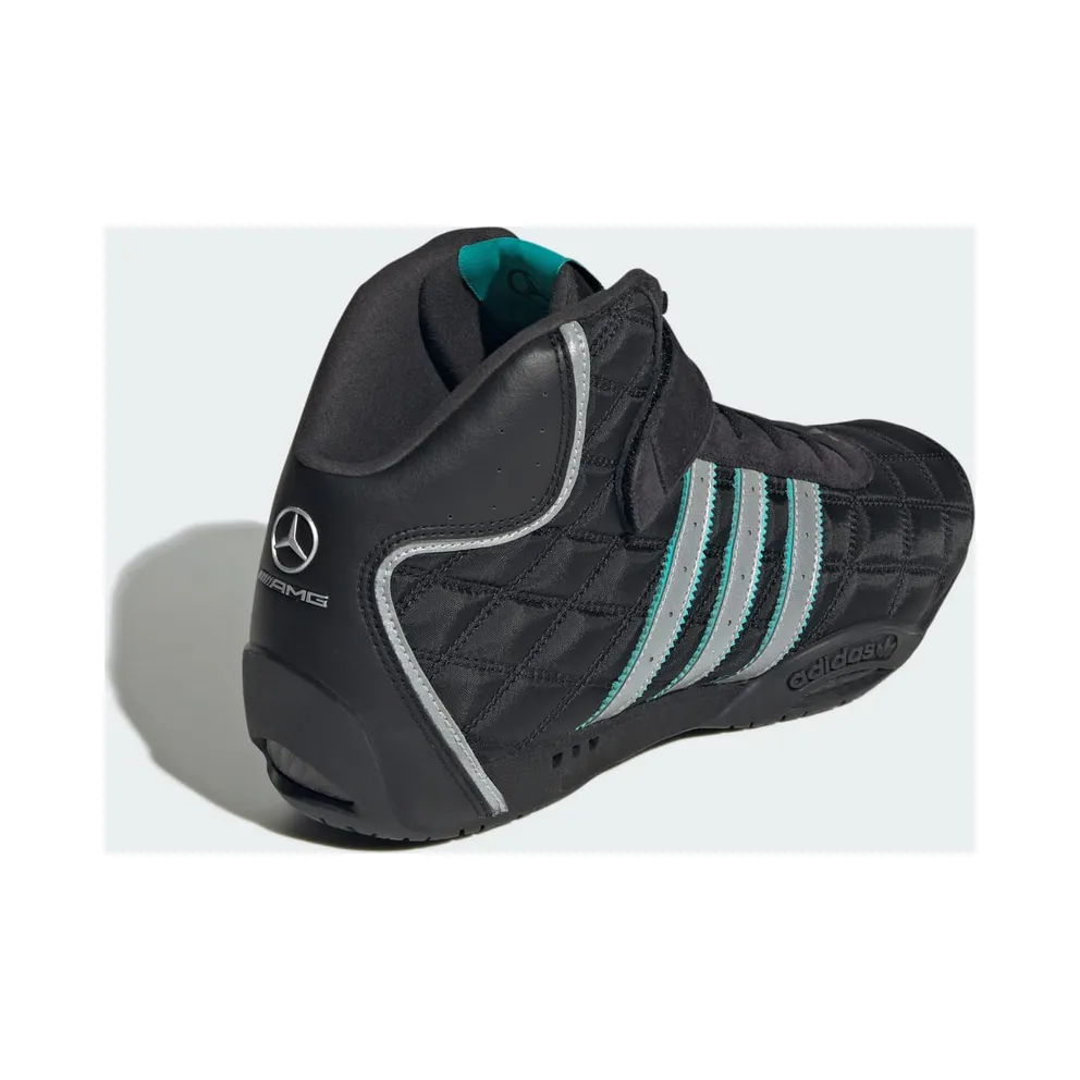 Adidas ADIRACER HI MERCEDES AMG PETRONAS F1 TEAM Shoes Core Black / Core Black / Silver Metallic (JR4547)