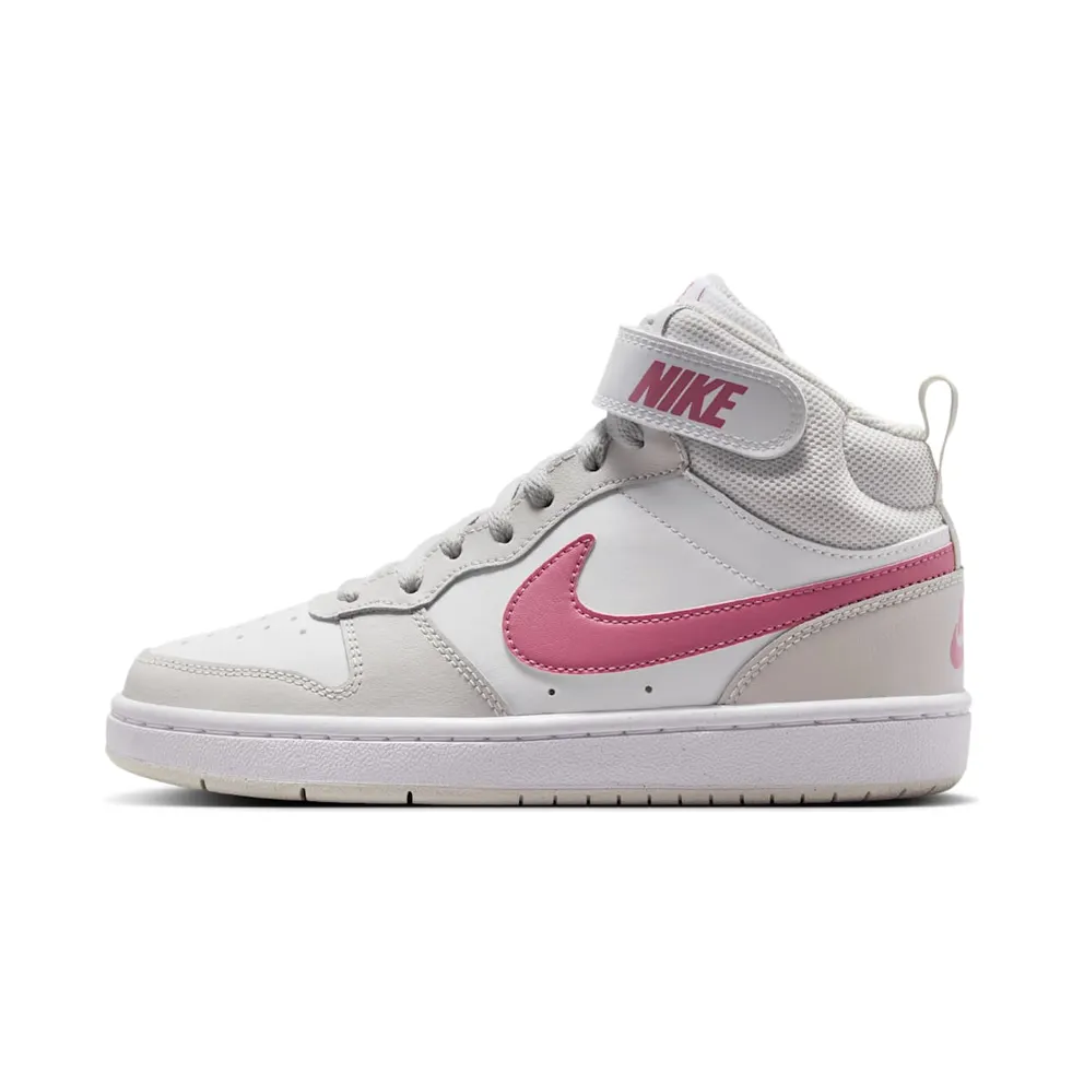 Nike Court Borough Mid 2 White Vast Grey Peony (CD7782-133)
