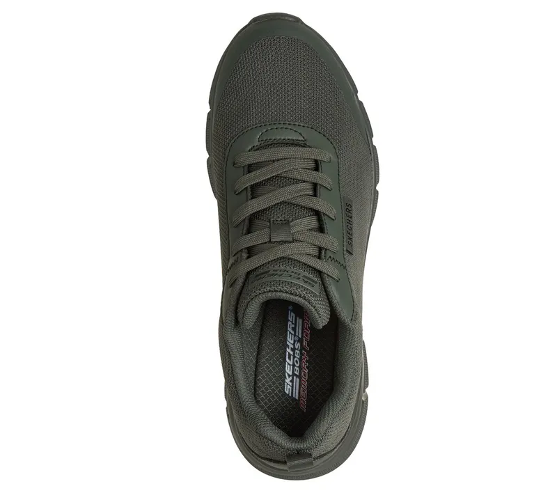Skechers Waterproof: BOBS Sport B Flex – Rainy Edge Sneaker Olijf