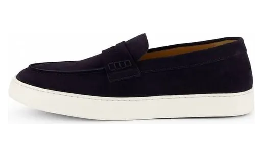 Doucal’s Loafer aus Wildleder “Blue” (DU3546STEVUY009EB00)
