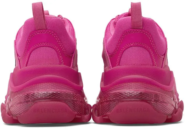 Balenciaga Pink Triple S Clear Sole 5059 PINK (541624-W2FG1)