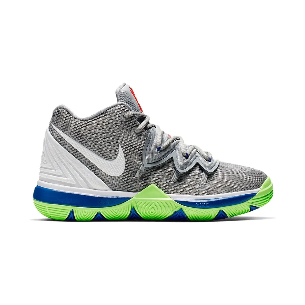 Nike Kyrie 5 Wolf Grey Lime Blast (PS) Wolf Grey/White-Lime Blast (AQ2458-099)