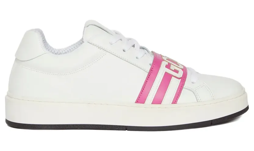 GCDS Sneakers mit Logo-Riemen – Weiß (B1EU4204AF2)