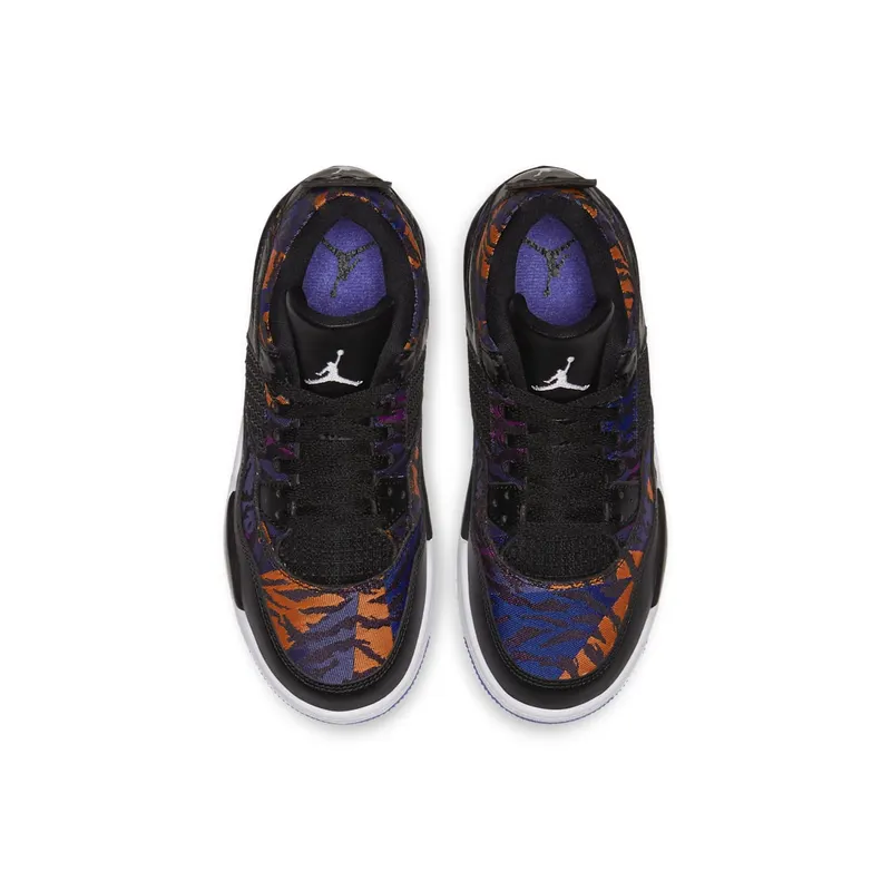 Jordan 4 Retro Black Rush Violet (PS) Black/White-Rush Violet (BQ9042-005)
