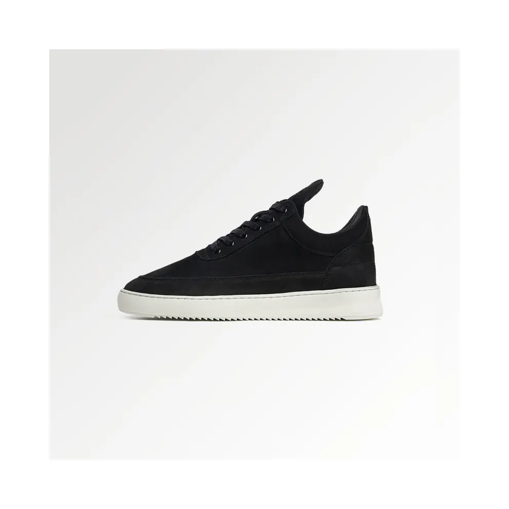 Filling Pieces Low Top Ripple Nubuck Black
