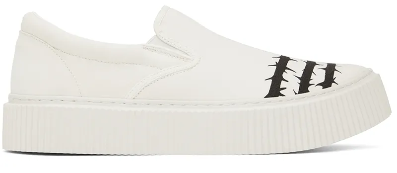 Undercoverism White Barbed Wire Slip-On (UI2A4F01-2)
