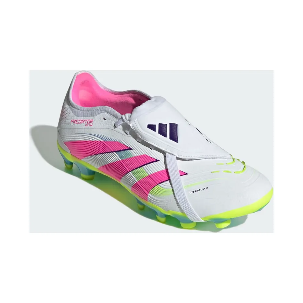 adidas Predator Pro Fold-over Tongue Firm/multi-ground Boots “Cloud White / Lucid Pink / Lucid Lemon” (JR0444)