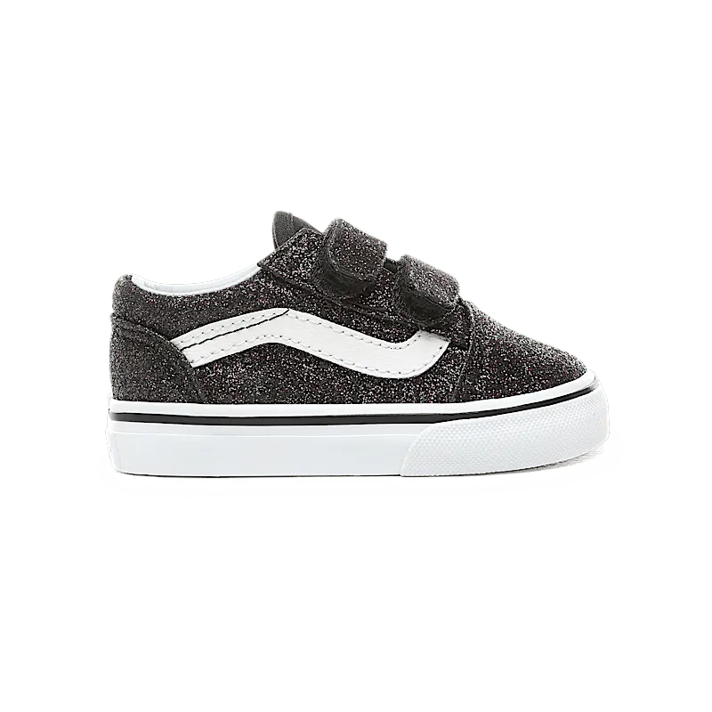 Vans Old Skool V Glitter Stars Black (TD) Black/True White (VN0A344KVIQ)