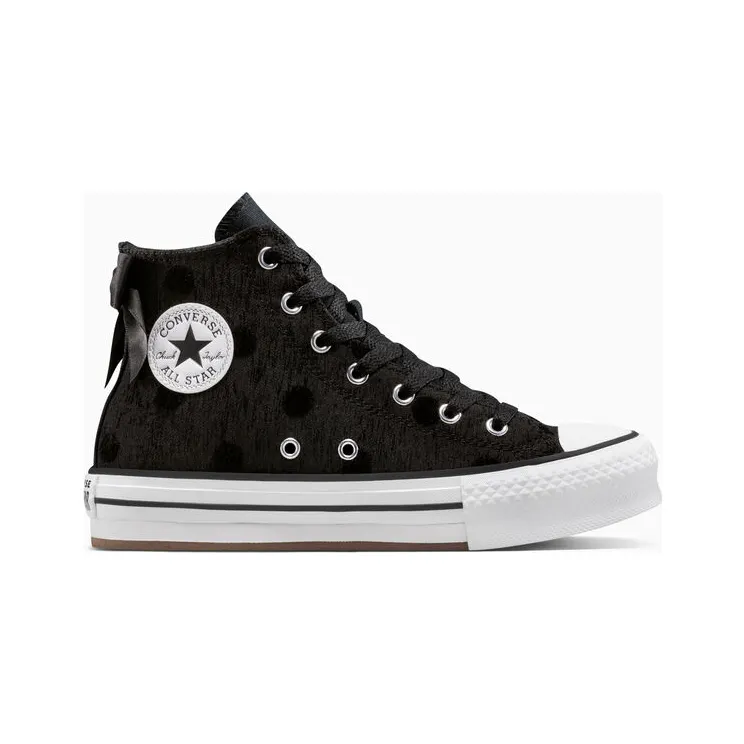 Converse Chuck Taylor All Star Lift Platform Polka Dot & Bow Black, White Black/White/Black (A14435C)