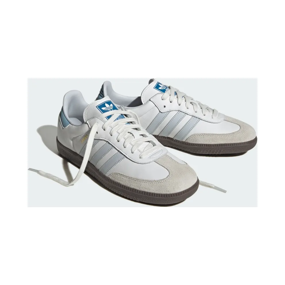 Adidas Samba OG Core White / Halo Blue / Gum (ID2055)