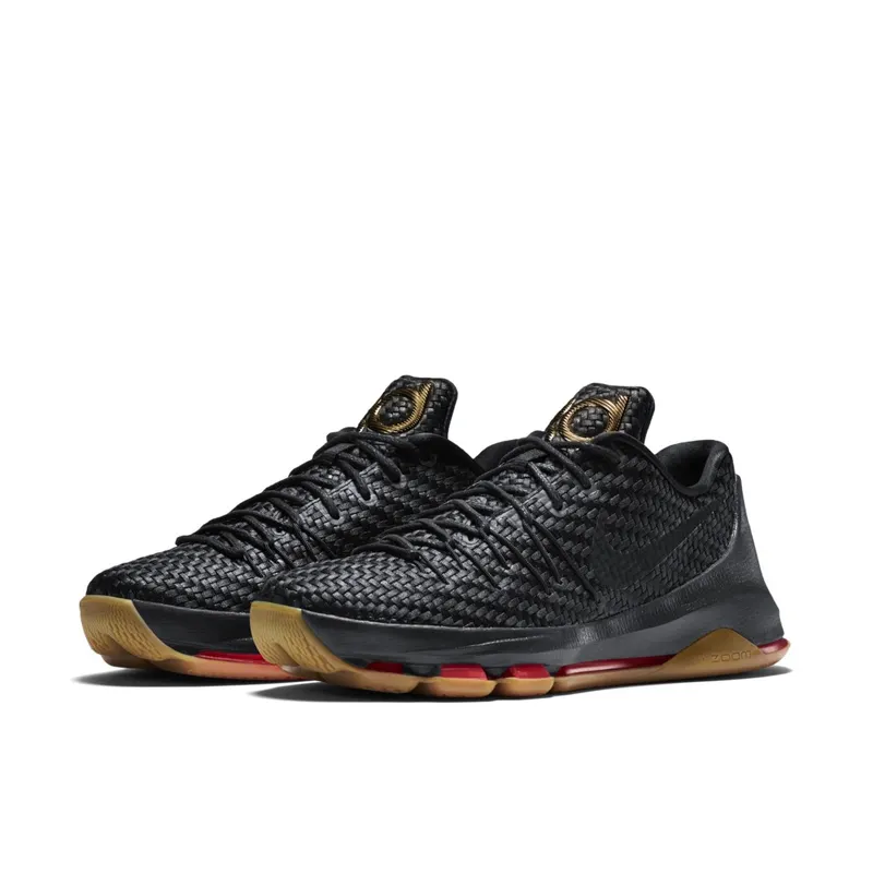 Nike KD 8 EXT Woven Wonder Black/Black-Metallic Gold-Laser Crimson (806393-001)
