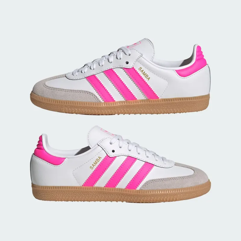 Adidas Samba OG Kids Cloud White / Lucid Pink / Gum (JQ2831)