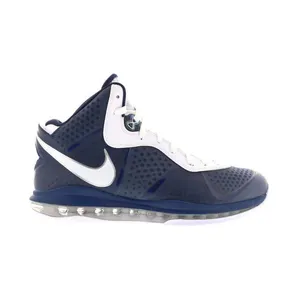 Nike LeBron 8 V/2 Mid Nvy/White-Mtlc Slvr-Drk O (429676-400)