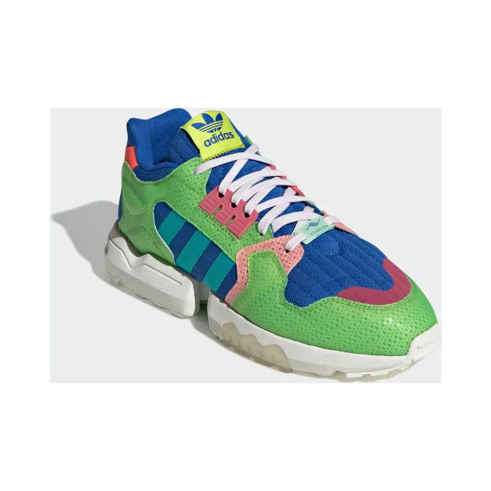 adidas ZX Torsion Boost Parley Semi Solar Green Off-White/Hi-Res Aqua/Semi Solar Green (EG3355)